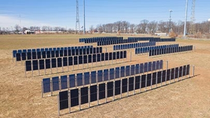 Solar Panels in a field.